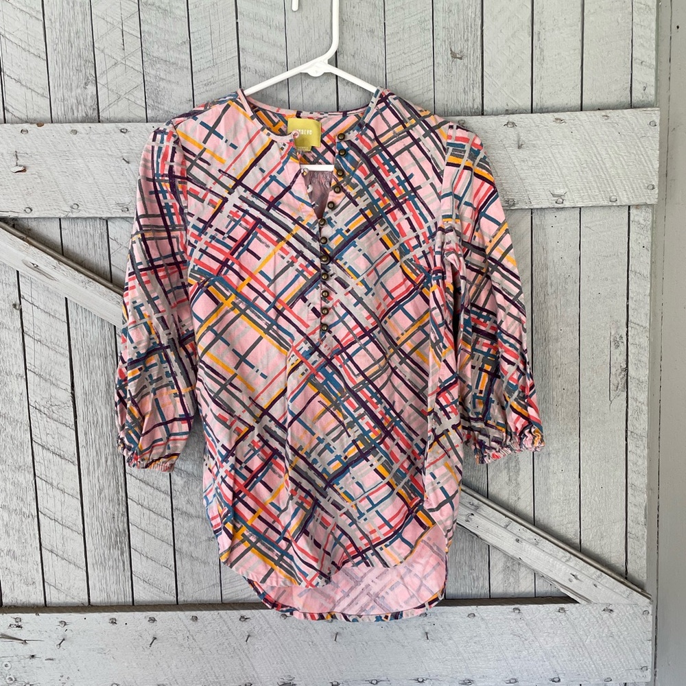 Maeve Anthropologie Colorful Top size XS